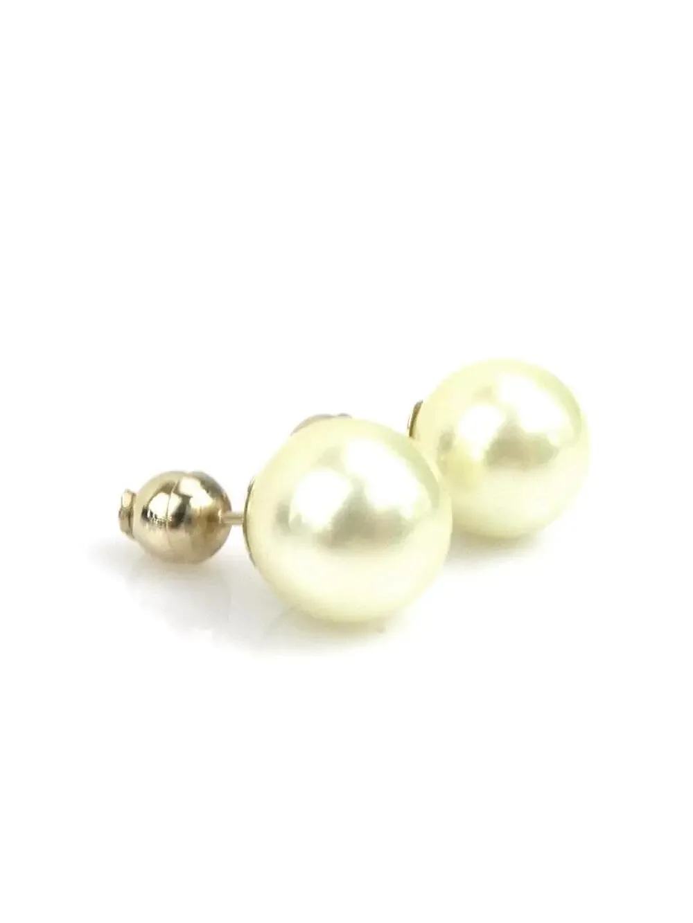 Auth Christian Dior Pierce Earrings #294114C24B